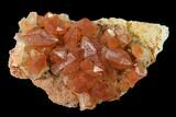 Natural, Red Quartz Crystal Cluster - Morocco #137457-1